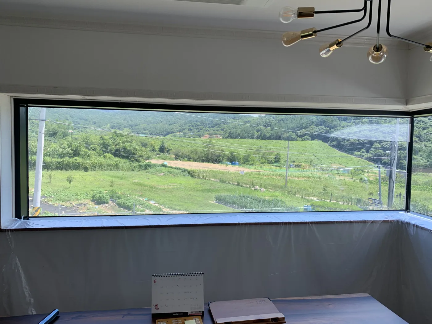 여주 전원주택 시공 완료 후 코너창 전경